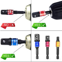 Deluxe 3-Piece Adapter Set with 105° Right Angle Drill Driver