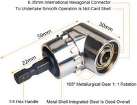 Deluxe 3-Piece Adapter Set with 105° Right Angle Drill Driver