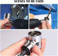 Deluxe 3-Piece Adapter Set with 105° Right Angle Drill Driver