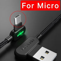 The Unbreakable 90 - 90º Degree Lightning Rapid Charge Cable