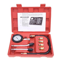 8pcs Petrol Engine Cylinder Compression Tester Kit Automotive Tool Gauge
