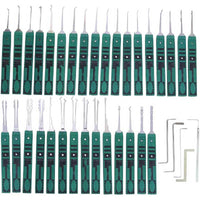 KLOM 32 Pieces Lock Pick Set + PRO Clear Practice Padlock