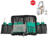 KLOM 32 Pieces Lock Pick Set + PRO Clear Practice Padlock