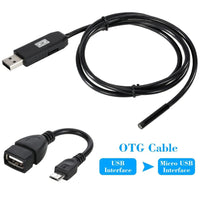 1/2/3/5M 7mm Lens USB Endoscope Camera Waterproof Wire Snake Tube Inspection Borescope For OTG Compatible Android Phones