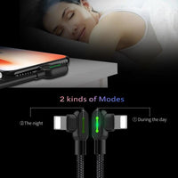 The Unbreakable 90 - 90º Degree Lightning Rapid Charge Cable