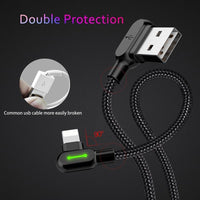 The Unbreakable 90 - 90º Degree Lightning Rapid Charge Cable