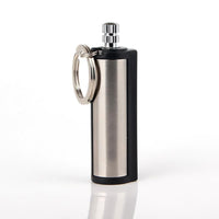 1PC Fashion Permanent Match Striker rectangular Oil Lighters with Key Chain Silver Worldwide Matchstick Cigarette Accessories