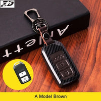Carbon Fiber Key Case For Honda