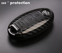 Carbon Fiber Shell Car Remote Key Cover Case For Nissan Qashqai J10 J11 X-Trail t31 t32 kicks Tiida Pathfinder Murano Note Juke
