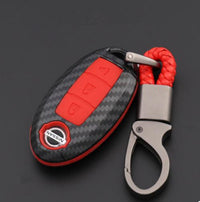 Carbon Fiber Shell Car Remote Key Cover Case For Nissan Qashqai J10 J11 X-Trail t31 t32 kicks Tiida Pathfinder Murano Note Juke