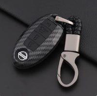 Carbon Fiber Shell Car Remote Key Cover Case For Nissan Qashqai J10 J11 X-Trail t31 t32 kicks Tiida Pathfinder Murano Note Juke