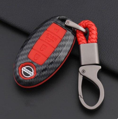 Carbon Fiber Shell Car Remote Key Cover Case For Nissan Qashqai J10 J11 X-Trail t31 t32 kicks Tiida Pathfinder Murano Note Juke