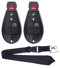 Replacement Remote Keyless Fobik Bundle For Dodge Ram 2009-2012
